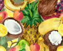 Tropical Fruit Watercolor