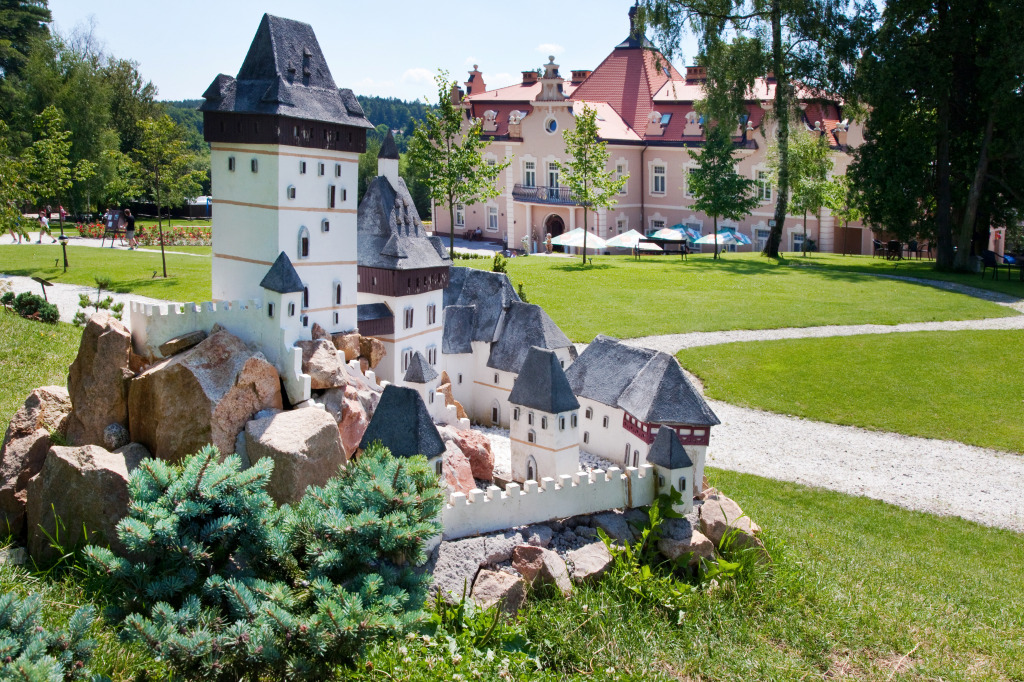 Miniature Park, Kunice, Czech Republic jigsaw puzzle in Castles puzzles on TheJigsawPuzzles.com