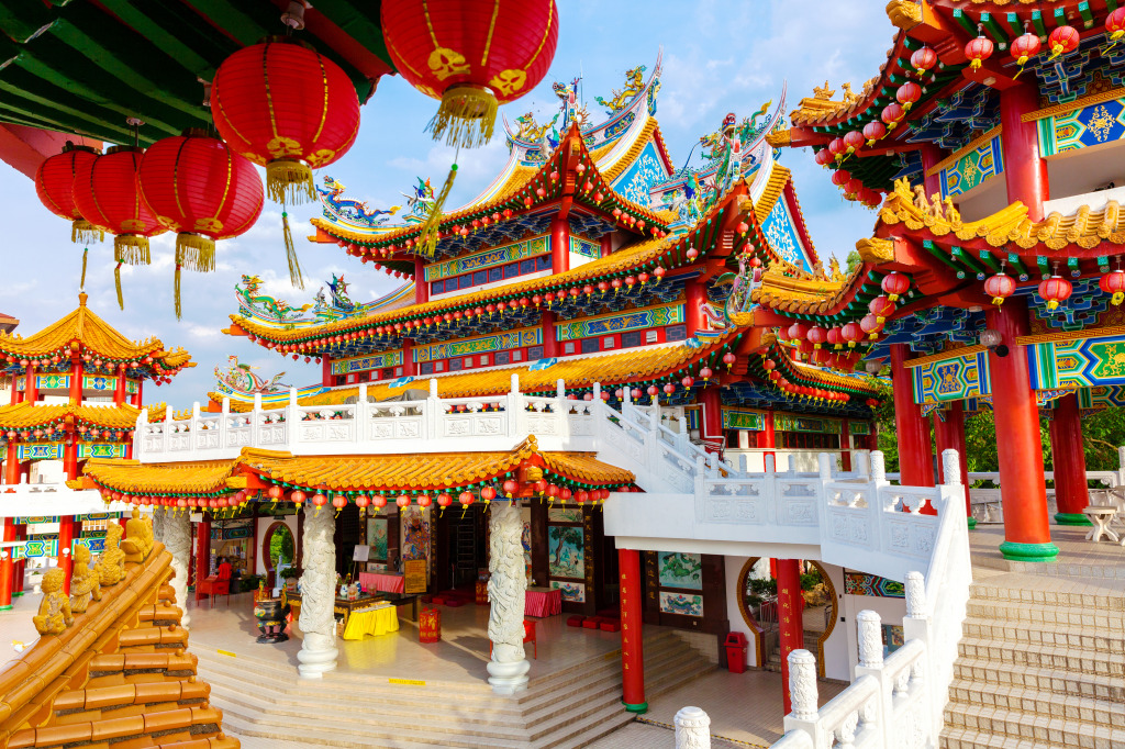 Thean Hou Temple, Kuala Lumpur, Malaysia jigsaw puzzle in Puzzle of the Day puzzles on TheJigsawPuzzles.com