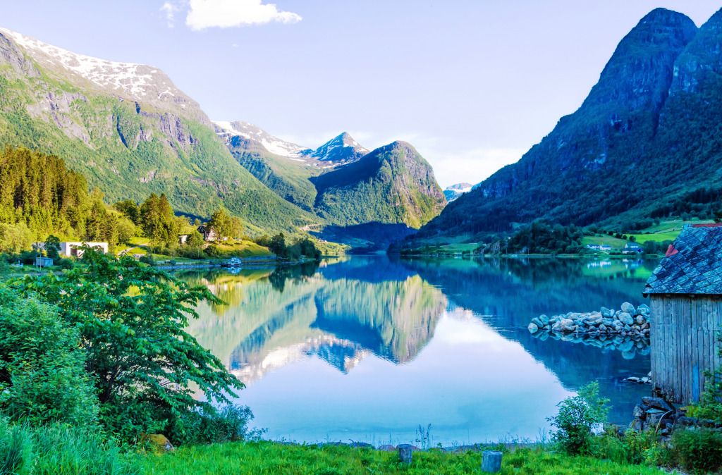 OIden, Sogn og Fjordane, Norway jigsaw puzzle in Great Sightings puzzles on TheJigsawPuzzles.com
