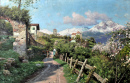 Spring Landscape in a Village in Tyrol