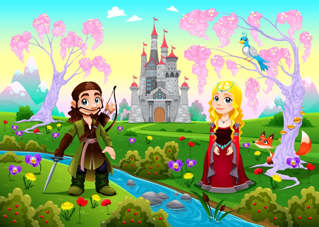 Casal Medieval jigsaw puzzle in Infantil puzzles on TheJigsawPuzzles.com