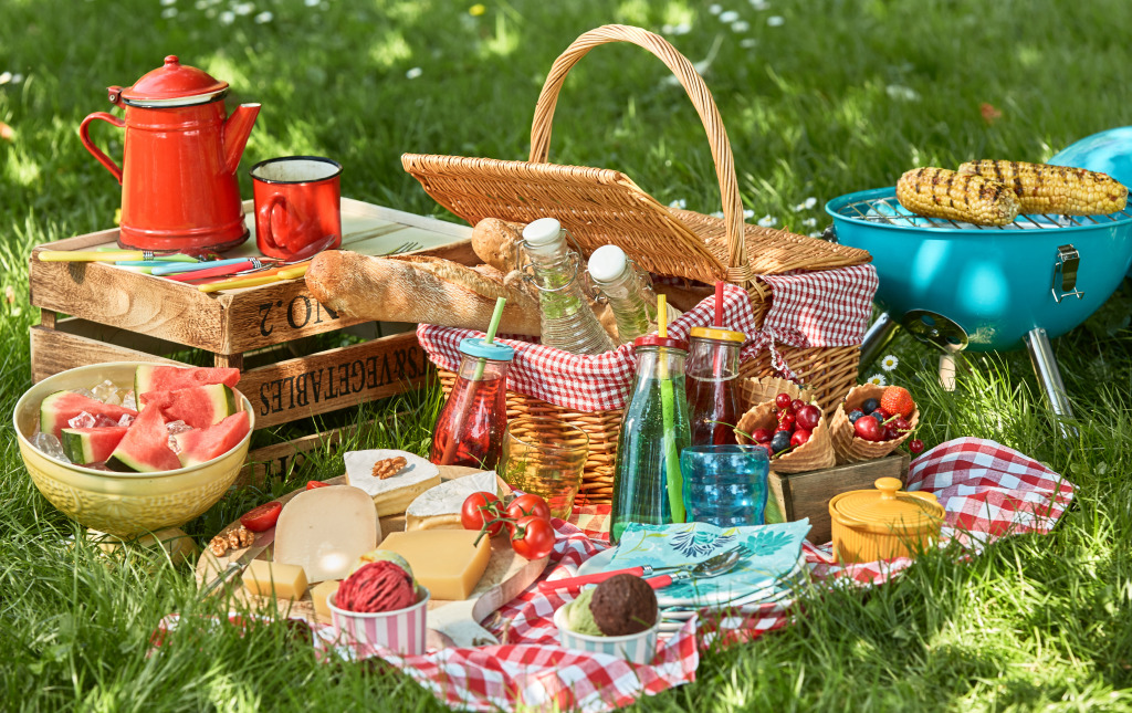 Summer Picnic jigsaw puzzle in Food & Bakery puzzles on TheJigsawPuzzles.com