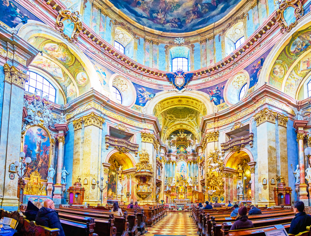 Peterskirche, Wien, Österreich jigsaw puzzle in Puzzle des Tages puzzles on TheJigsawPuzzles.com