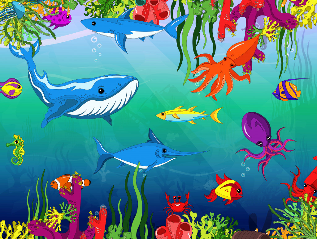 Underwater Life jigsaw puzzle in Sous les mers puzzles on TheJigsawPuzzles.com