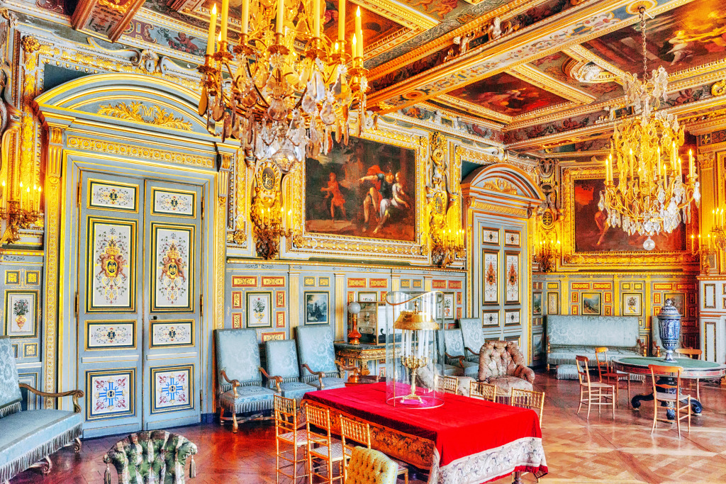 Ludwig XIII. Salon, Schloss Fontainebleau jigsaw puzzle in Schlösser puzzles on TheJigsawPuzzles.com