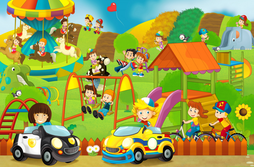 Kids Playground jigsaw puzzle in Kids Puzzles puzzles on TheJigsawPuzzles.com