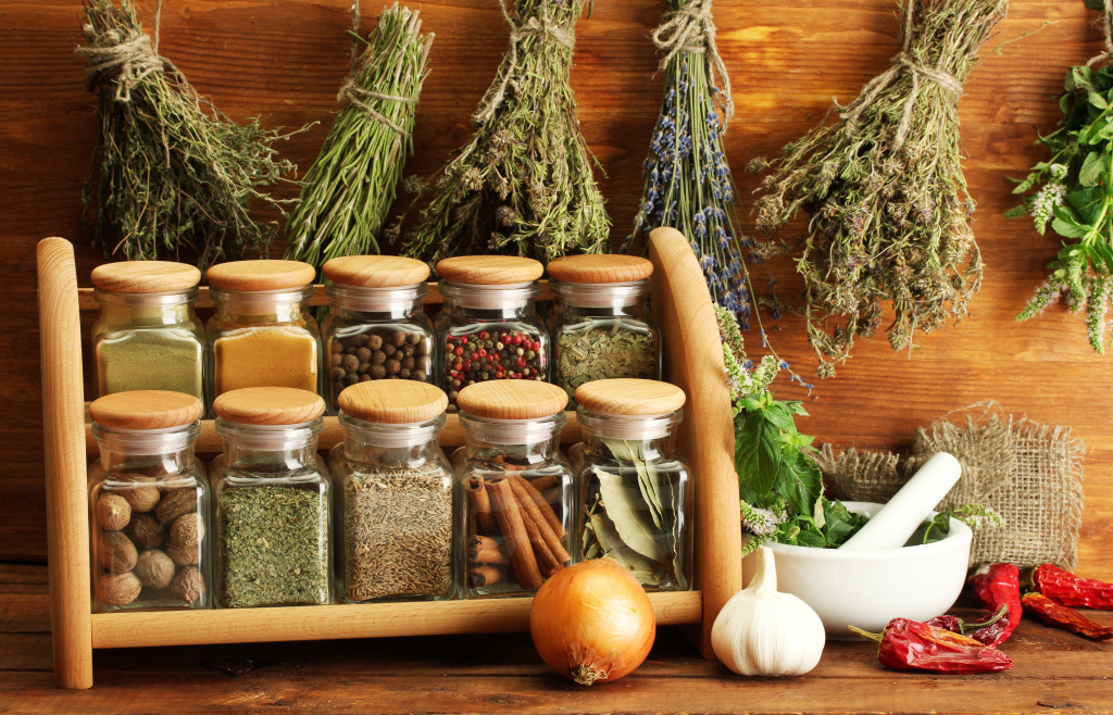 Dried Herbs and Spices jigsaw puzzle in Food & Bakery puzzles on TheJigsawPuzzles.com