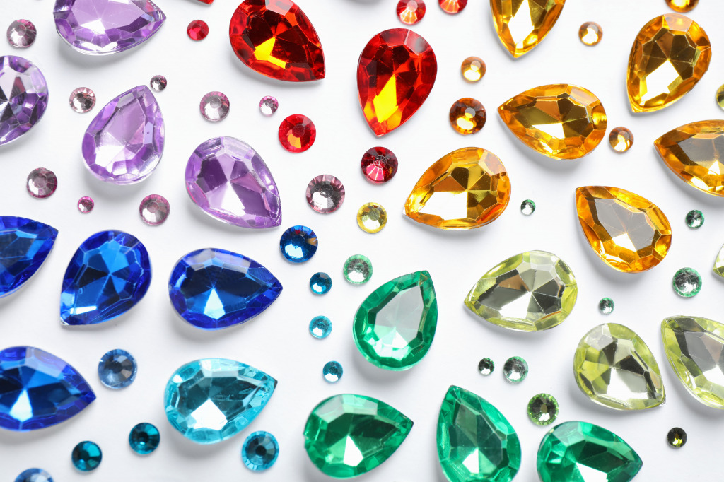 Colorful Gemstones jigsaw puzzle in Macro puzzles on TheJigsawPuzzles.com