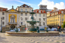 Pedro IV Square, Lisbon, Portugal