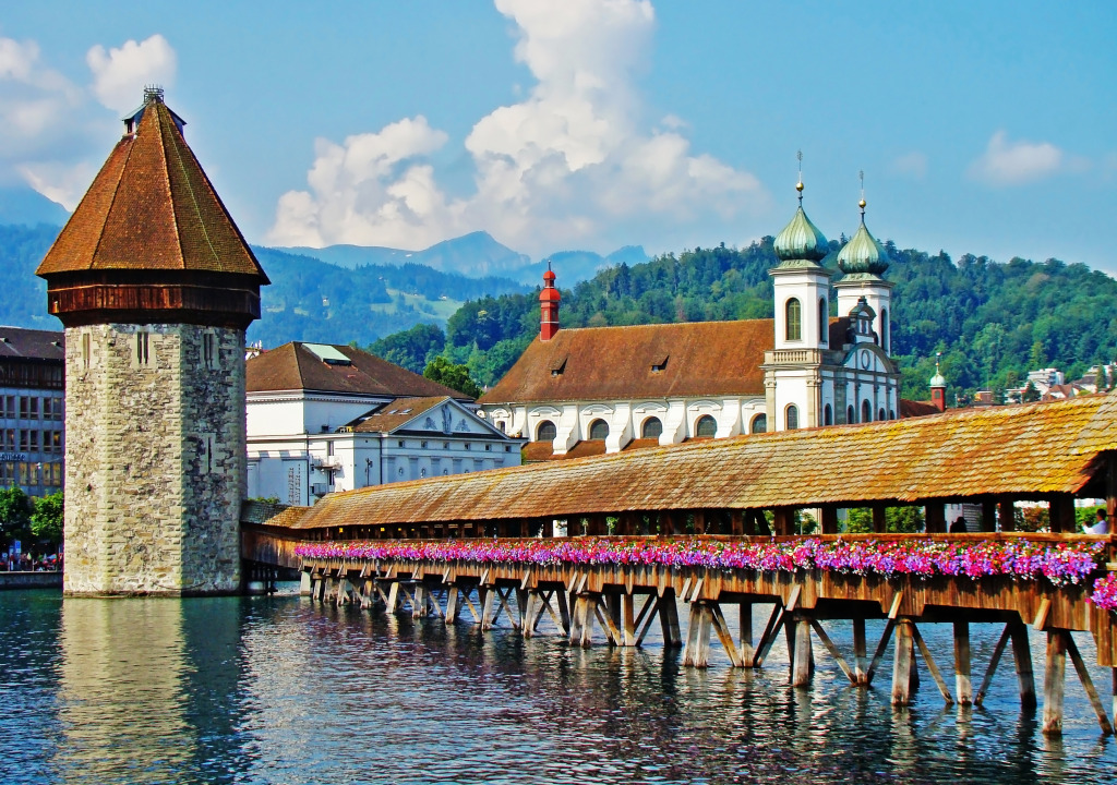 Lucerne, Suisse jigsaw puzzle in Ponts puzzles on TheJigsawPuzzles.com