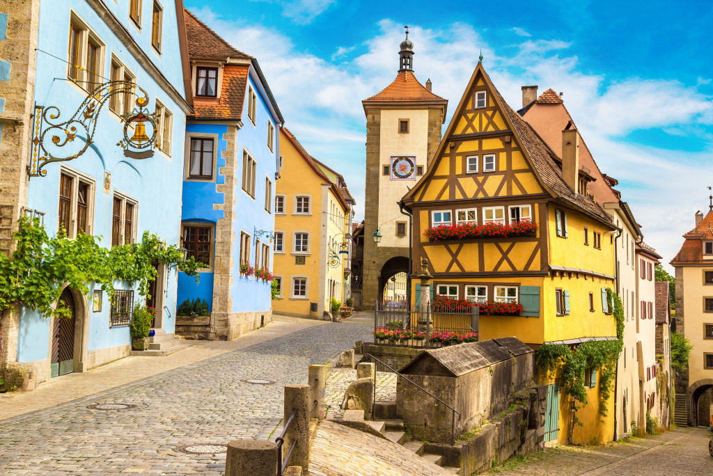 Rothenburg ob der Tauber, Germany jigsaw puzzle in Street View puzzles on TheJigsawPuzzles.com