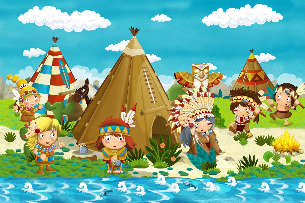 Indian Chief jigsaw puzzle in Kids Puzzles puzzles on TheJigsawPuzzles.com