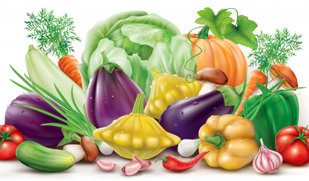Assorted Vegetables jigsaw puzzle in Fruits & Veggies puzzles on TheJigsawPuzzles.com