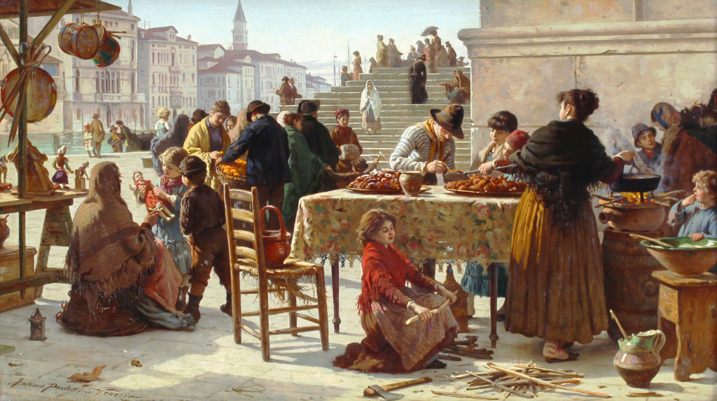 Market Scene in Venice jigsaw puzzle in Piece of Art puzzles on TheJigsawPuzzles.com