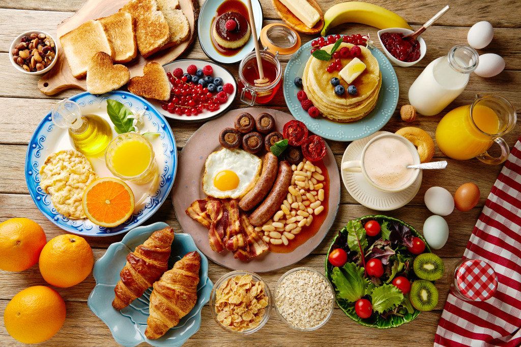 Continental Breakfast Buffet jigsaw puzzle in Food & Bakery puzzles on TheJigsawPuzzles.com