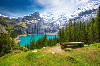 Oeschinnensee, Switzerland jigsaw puzzle in Great Sightings puzzles on ...