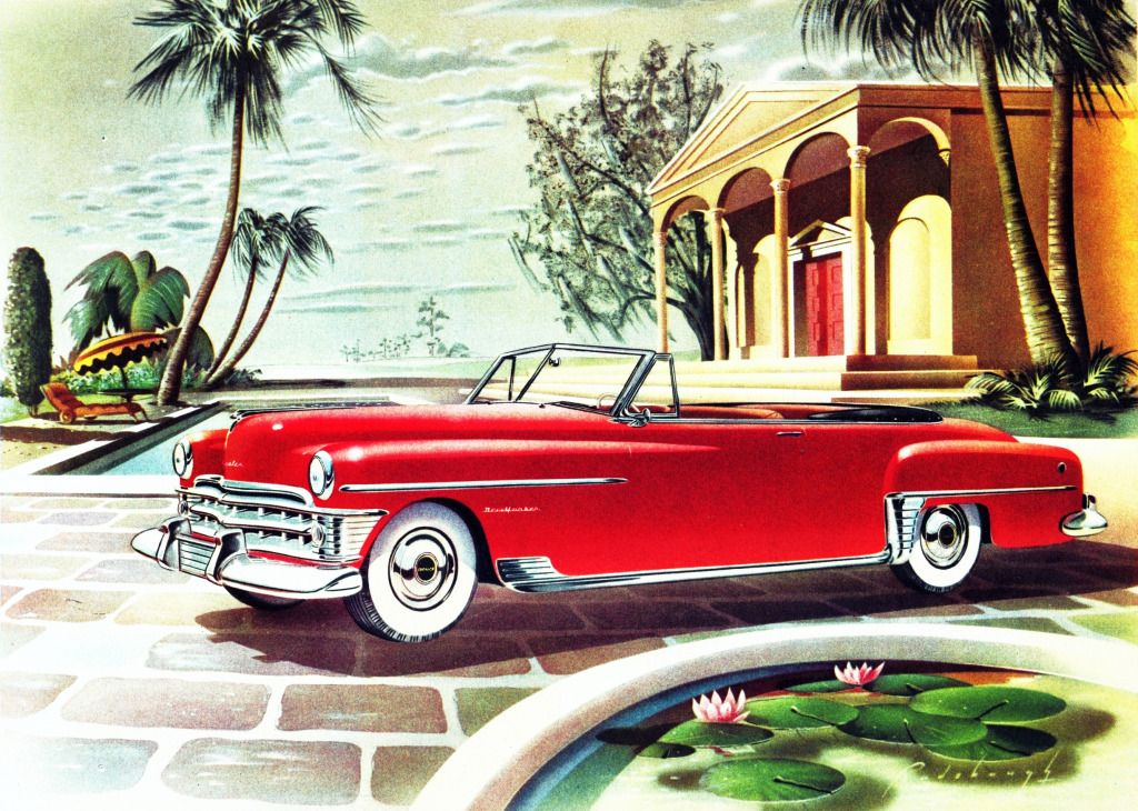 1950 Chrysler New Yorker Convertible jigsaw puzzle in Cars & Bikes puzzles on TheJigsawPuzzles.com