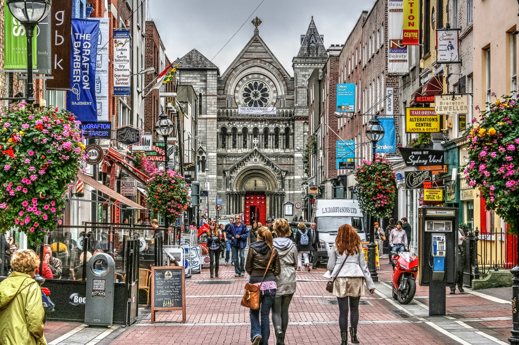 Grafton Street Mall, Dublin, Irlande jigsaw puzzle in Paysages urbains puzzles on TheJigsawPuzzles.com