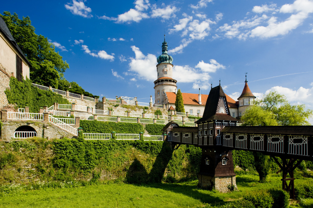 Castle of Nove Mesto, Czech Republic jigsaw puzzle in Bridges puzzles on TheJigsawPuzzles.com
