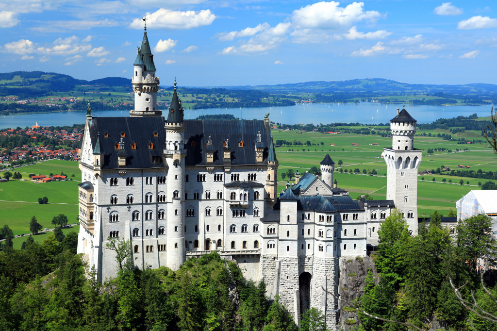 Castelo Neuschwanstein, Baviera, Alemanha jigsaw puzzle in Castelos puzzles on TheJigsawPuzzles.com