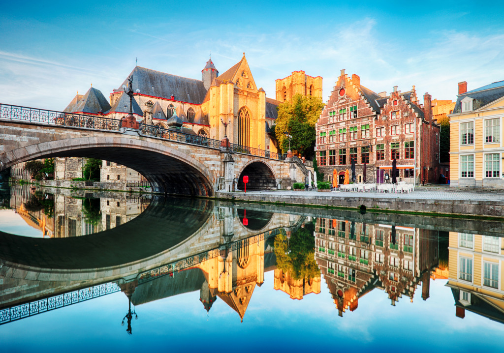 Ghent, Bélgica jigsaw puzzle in Pontes puzzles on TheJigsawPuzzles.com