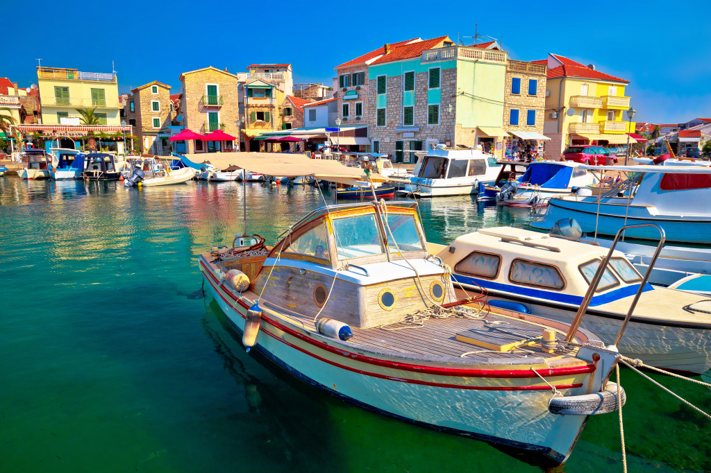 Town of Vodice, Croatia jigsaw puzzle in Great Sightings puzzles on TheJigsawPuzzles.com