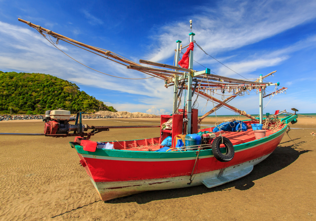 Thai Fishing Boat jigsaw puzzle in Puzzle of the Day puzzles on TheJigsawPuzzles.com