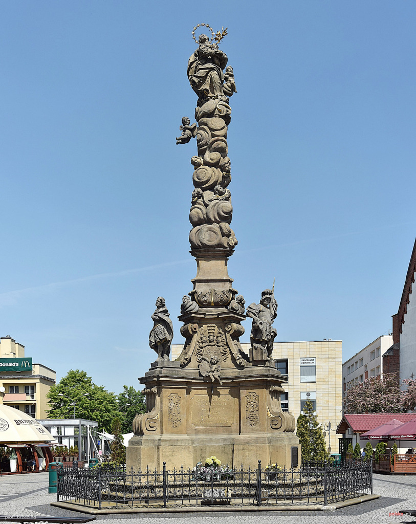 Racibórz Kolumna Maryjna - Ratibor Mariensäule jigsaw puzzle in Christoph Sottor puzzles on TheJigsawPuzzles.com