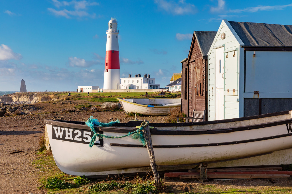 Portland Bill Lighthouse, Dorset, England jigsaw puzzle in Great Sightings puzzles on TheJigsawPuzzles.com