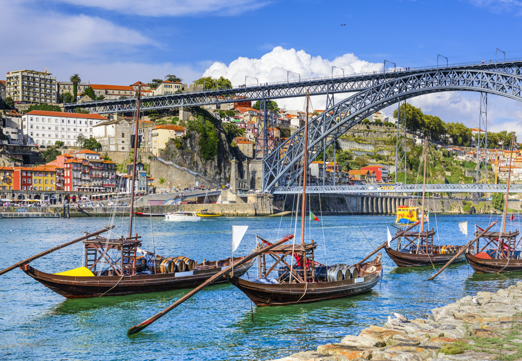 Rio Douro, Porto, Portugal jigsaw puzzle in Pontes puzzles on TheJigsawPuzzles.com