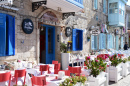 Street Restaurant in Alacati, Turkey