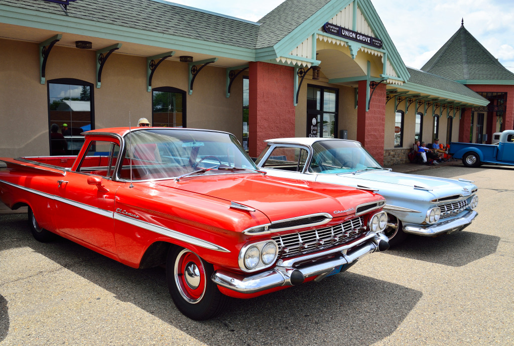 1959 Chevrolet El Camino, Union Grove WI jigsaw puzzle in Cars & Bikes puzzles on TheJigsawPuzzles.com