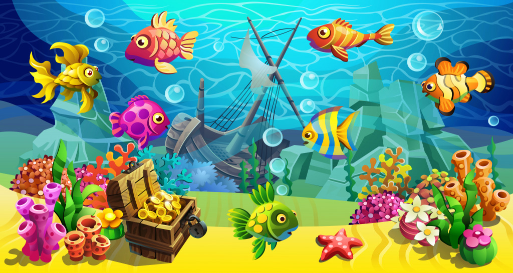 Treasure Chest jigsaw puzzle in Under the Sea puzzles on TheJigsawPuzzles.com
