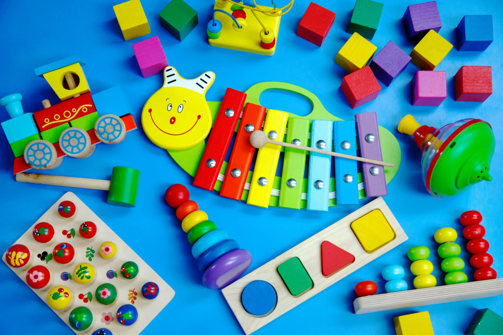 Colorful Wooden Toys jigsaw puzzle in Macro puzzles on TheJigsawPuzzles.com