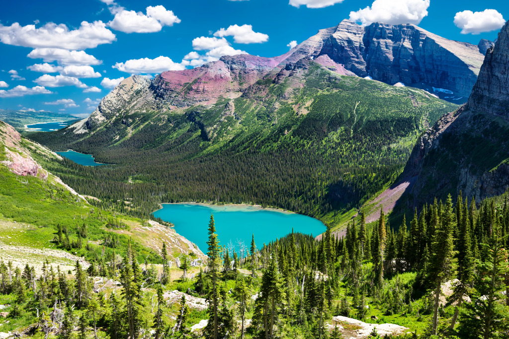Grinnell Glacier Trail in Montana jigsaw puzzle in Puzzle of the Day puzzles on TheJigsawPuzzles.com