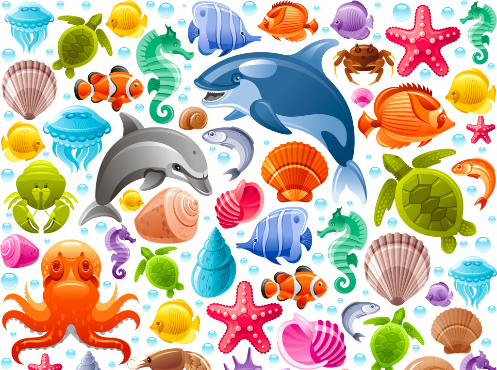 Marine Animals jigsaw puzzle in Under the Sea puzzles on TheJigsawPuzzles.com