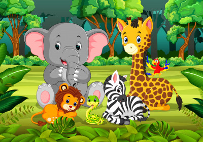 Animals in the Forest jigsaw puzzle in Animals puzzles on ...