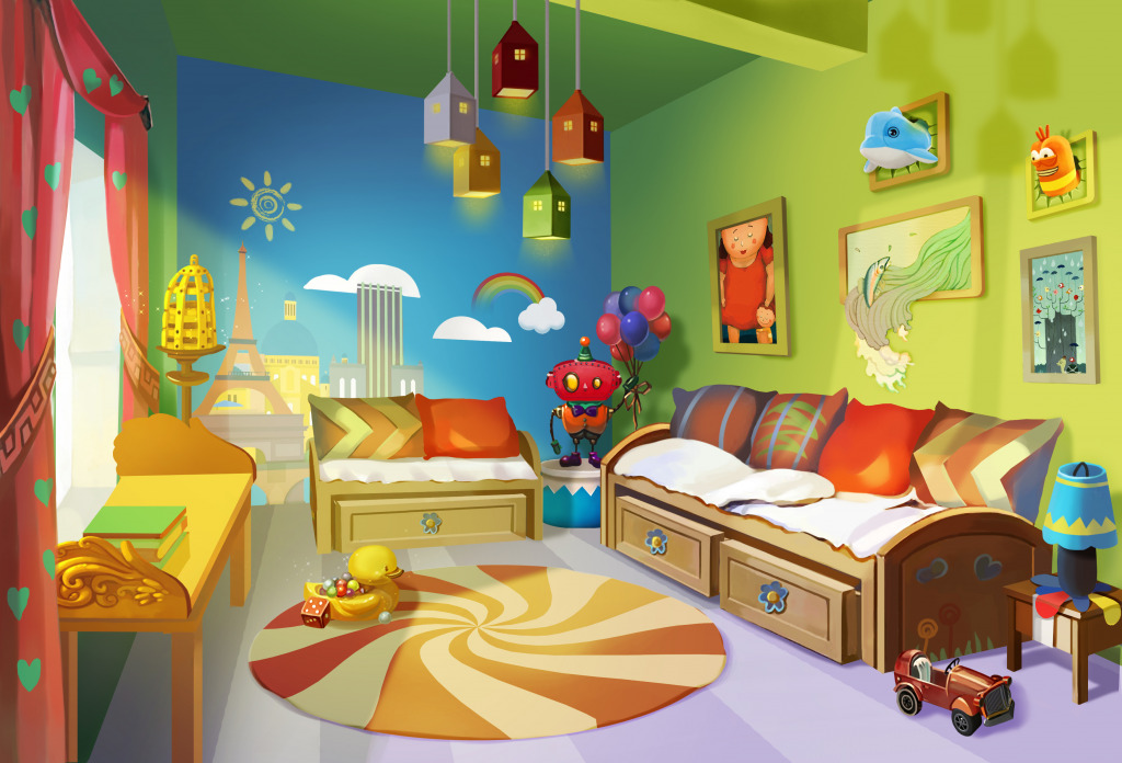 Kids Room jigsaw puzzle in Kids Puzzles puzzles on TheJigsawPuzzles.com