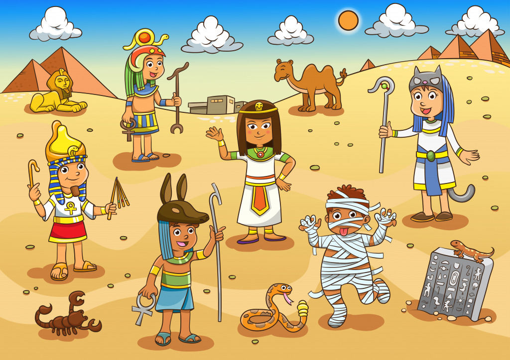 Egyptian Adventures jigsaw puzzle in Kids Puzzles puzzles on TheJigsawPuzzles.com