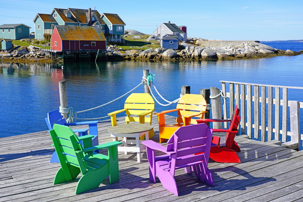 Fischerdorf Peggy's Cove, Kanada jigsaw puzzle in Puzzle des Tages puzzles on TheJigsawPuzzles.com
