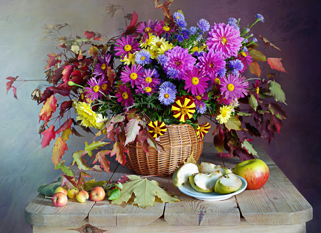 Autumn Still Life jigsaw puzzle in Flowers puzzles on TheJigsawPuzzles.com