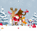 Christmas-Party-in-a-Winter-Forest Χριστουγεννιάτικο Υλικό για όλους - Ιδέες για κάθε τάξη
