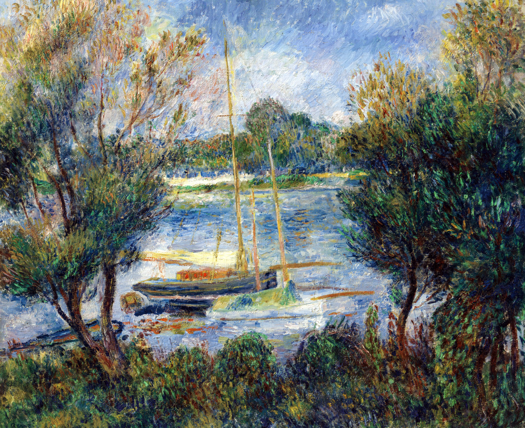 The Seine at Argenteuil jigsaw puzzle in Piece of Art puzzles on TheJigsawPuzzles.com