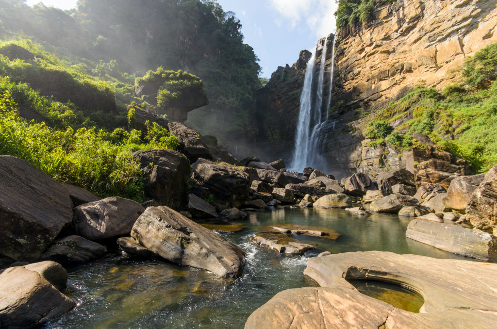 Laxapana Falls, Sri Lanka jigsaw puzzle in Waterfalls puzzles on TheJigsawPuzzles.com