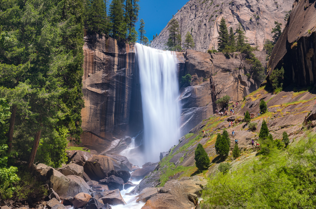 Vernal Falls, Yosemite-Nationalpark jigsaw puzzle in Wasserfälle puzzles on TheJigsawPuzzles.com
