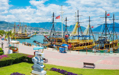 Alanya Seaside Resort City, Turkey jigsaw puzzle in Puzzle of the Day ...