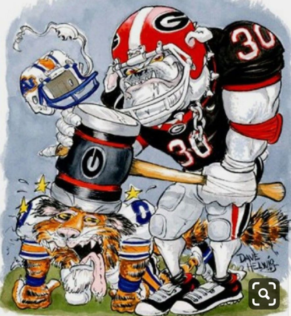 GA bulldog vs Auburn jigsaw puzzle in Sharlene McIntyre puzzles on TheJigsawPuzzles.com