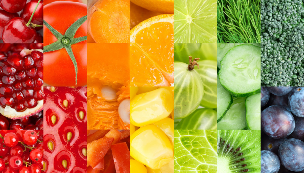 Fruits de couleur, Baies et légumes jigsaw puzzle in Fruits & Légumes puzzles on TheJigsawPuzzles.com