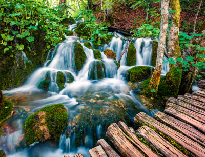 Plitvice Lakes National Park, Croatia jigsaw puzzle in Waterfalls ...